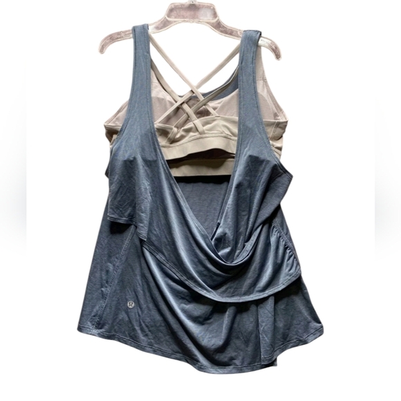 Lululemon Reenergized 2-in-1 Tank Solar Grey / Muse size 4 - Picture 8 of 13